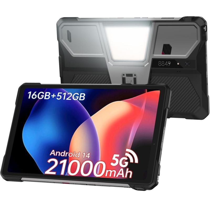 Защищенный смартфон Unihertz 8849 Tank Pad — 16Gb/512Gb 5G с проектором 21 000 мАч